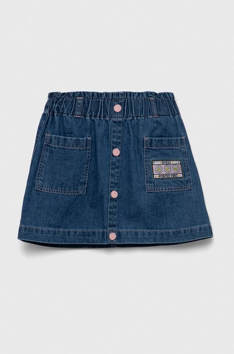 Guess fusta denim pentru copii mini, drept