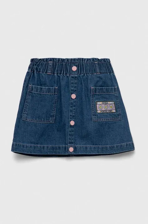 Детская джинсовая юбка Guess mini прямая