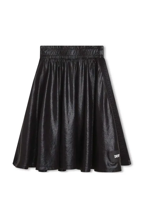 Dkny fusta fete culoarea negru, midi, evazati