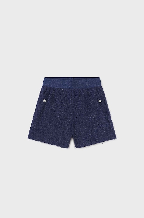 Mayoral pantaloni scurti copii culoarea albastru marin, neted