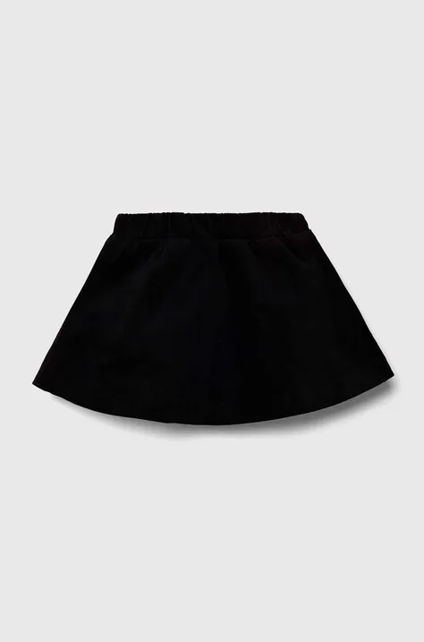 United Colors of Benetton spódnica dziecięca kolor czarny mini rozkloszowana
