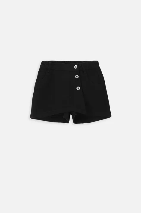 Dětská riflová sukně Coccodrillo černá barva, mini, áčková