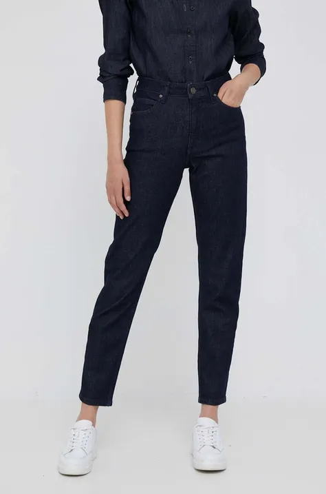 Calvin Klein jeansy damskie kolor granatowy