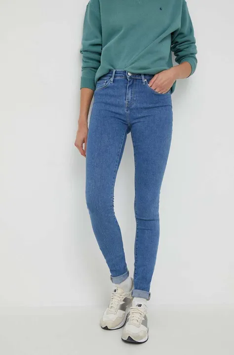 Tommy Hilfiger jeansy damskie kolor niebieski