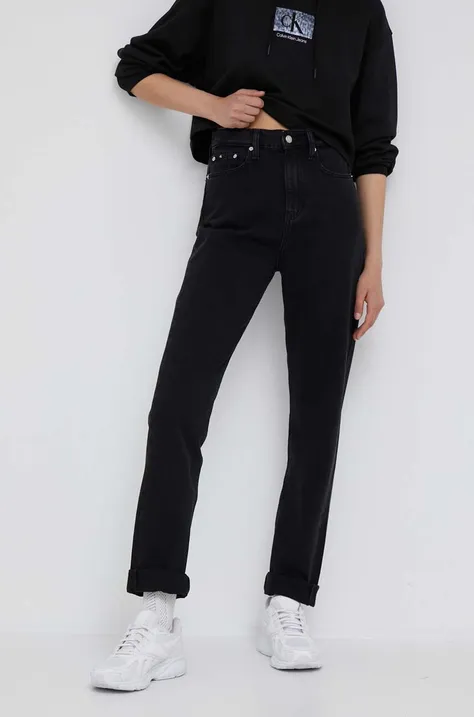 Rifle Calvin Klein Jeans Authentic dámske, vysoký pás