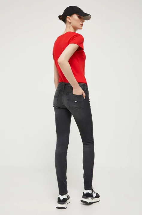 Tommy Jeans jeansy Sophie damskie kolor czarny