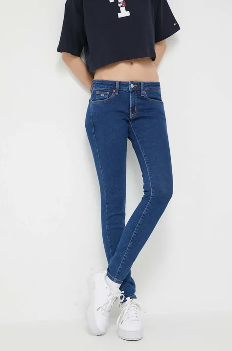Τζιν παντελόνι Tommy Jeans Sophie χρώμα: ναυτικό μπλε