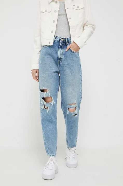 Tommy Jeans jeansy Mom Jean damskie high waist