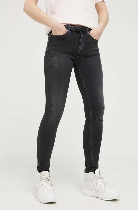 Tommy Jeans jeansy Nora damskie kolor czarny
