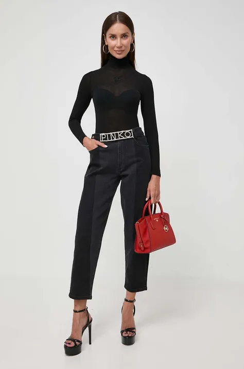 Pinko jeansi MADDIE femei high waist