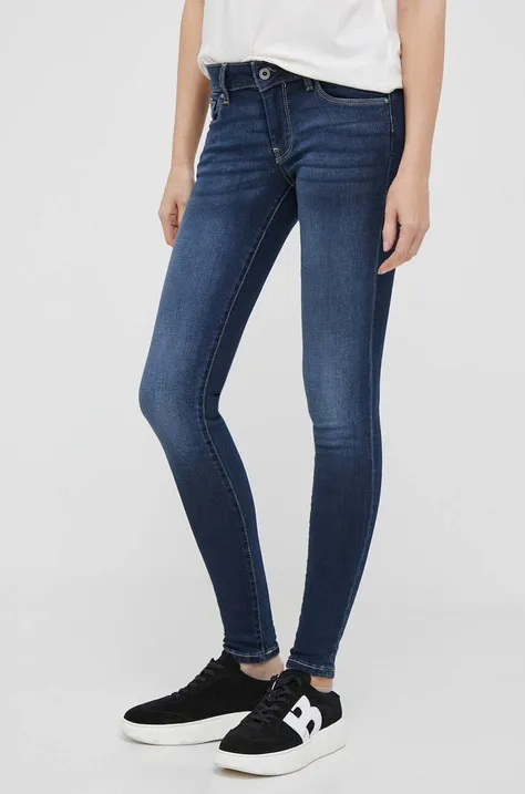 Pepe Jeans jeansy Soho damskie kolor granatowy