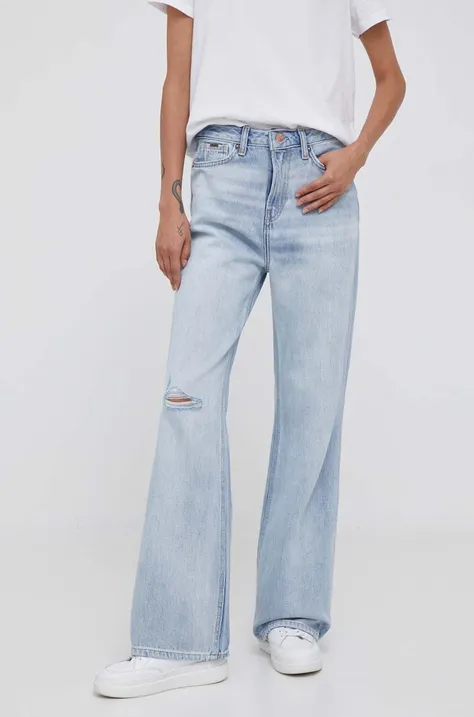Traperice Pepe Jeans Harper Vintage za žene, visoki struk