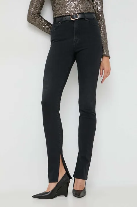 Twinset jeansy damskie kolor czarny