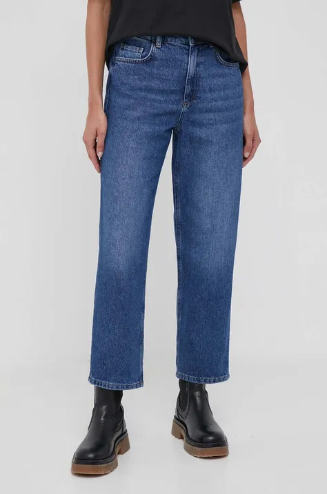 Sisley jeansy Biarritz damskie high waist