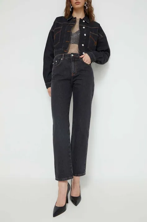Traperice Moschino Jeans za žene, visoki struk