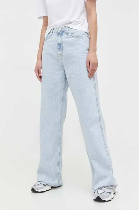 Tommy Jeans jeansy Claire damskie kolor niebieski DW0DW16650