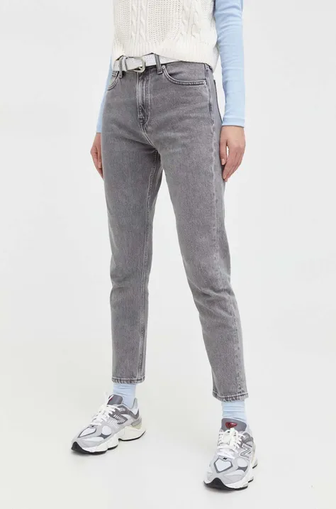 Τζιν παντελόνι Tommy Jeans Izzie χρώμα: γκρι