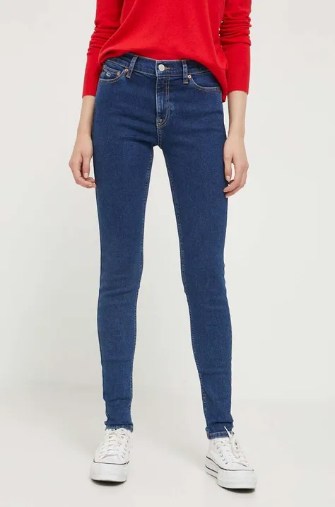Tommy Jeans jeansy Nora damskie kolor niebieski