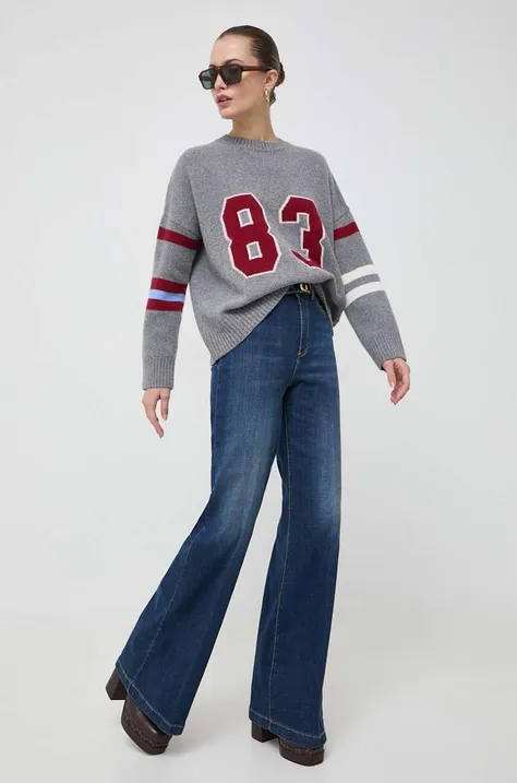 Twinset jeansy damskie high waist