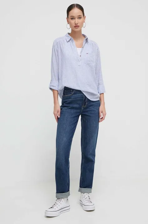 Hollister Co. jeansi 90s femei high waist