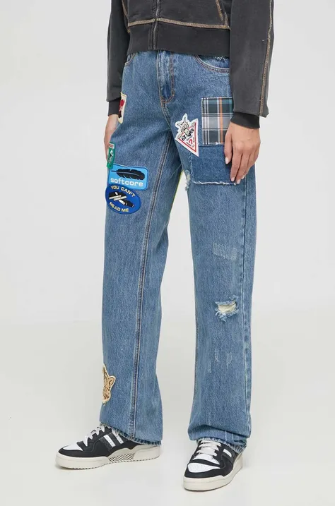Guess Originals jeansy Go Market damskie high waist