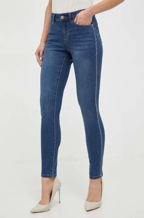 Morgan jeansy damskie kolor niebieski