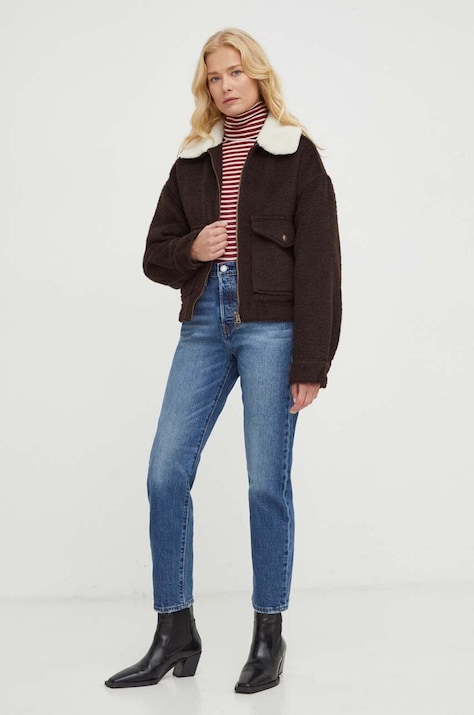 Džíny Levi's WEDGIE STRAIGHT dámské, high waist