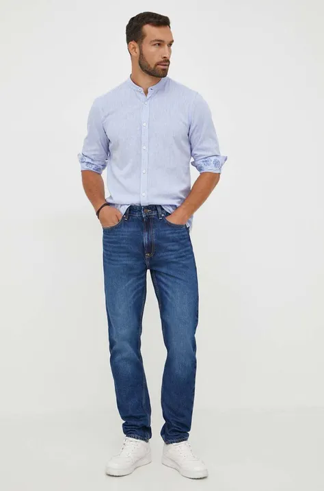 Guess jeansy męskie kolor niebieski