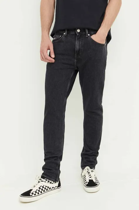 Τζιν παντελονι Tommy Jeans Scantony χρώμα: μαύρο
