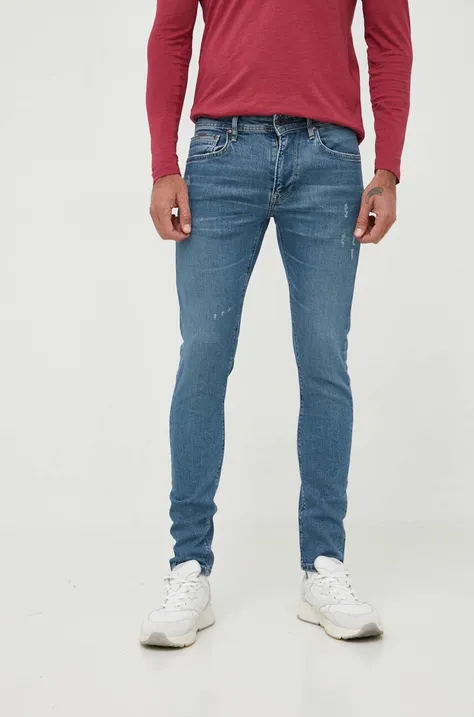 Pepe Jeans jeansy Stanley męskie kolor niebieski