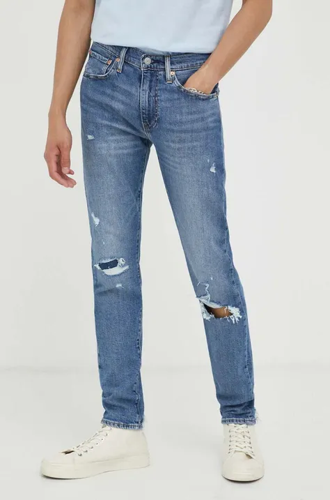 Levi's jeansy 512 SLIM TAPER męskie kolor niebieski
