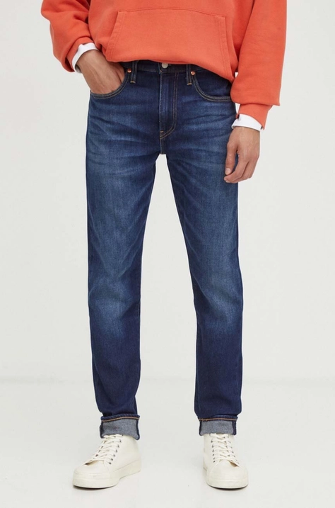 Levi's jeansy z domieszką wełny 512 SLIM TAPER kolor granatowy