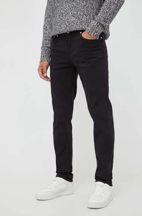 Trussardi jeansy męskie kolor czarny
