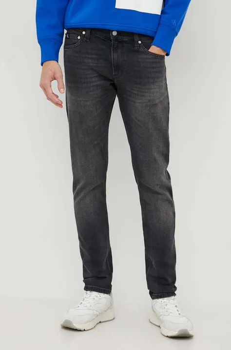 Calvin Klein Jeans jeansi barbati, culoarea gri