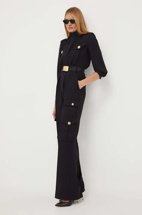 Ολόσωμη φόρμα Elisabetta Franchi χρώμα: μαύρο