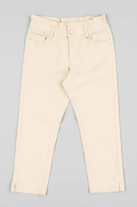 Παιδικό παντελόνι zippy χρώμα: μπεζ