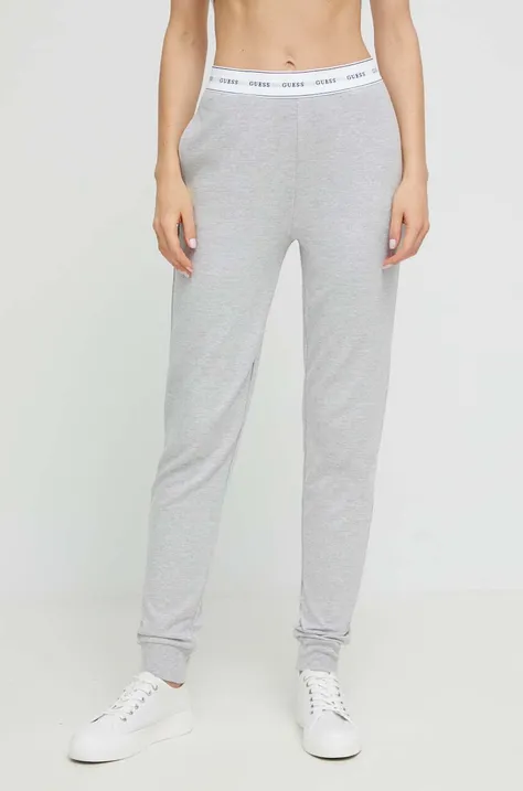 Homewear hlače Guess boja: siva, glatki materijal