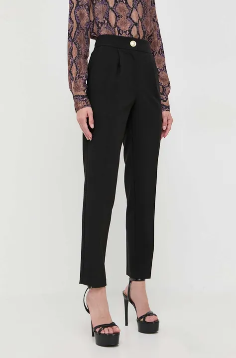 Kalhoty Marciano Guess dámské, černá barva, přiléhavé, high waist