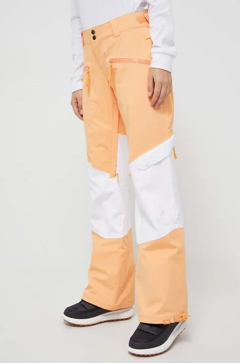 Παντελόνι Roxy Woodrose x Chloe Kim χρώμα: πορτοκαλί