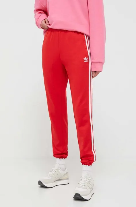 Спортивные штаны adidas Originals цвет красный с узором