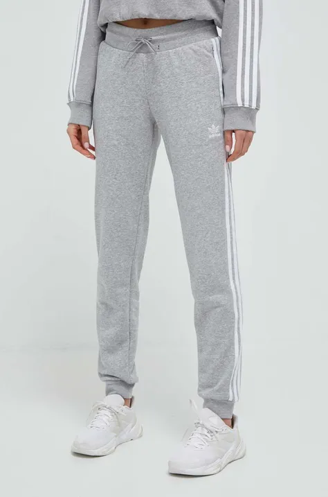 Спортивные штаны adidas Originals цвет серый меланж