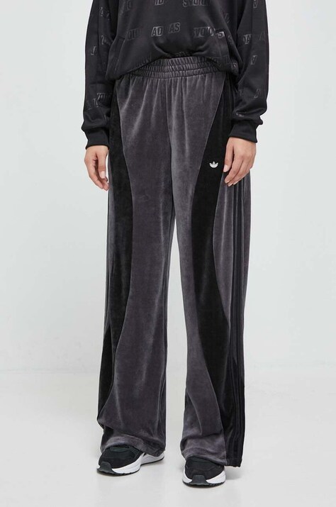 adidas Originals pantaloni de trening culoarea gri, modelator