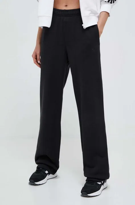 adidas Originals spodnie dresowe bawełniane kolor czarny gładkie