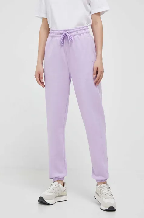Спортивные штаны adidas by Stella McCartney цвет фиолетовый однотонные