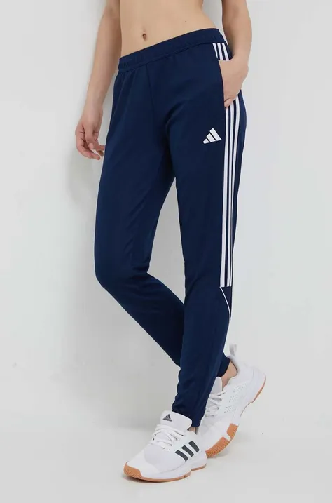 Tréninkové kalhoty adidas Performance Tiro 23 League tmavomodrá barva, s aplikací, HS3539