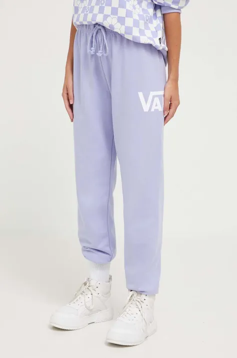 Спортивные штаны Vans цвет фиолетовый с принтом