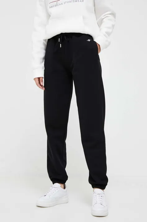 Gant pantaloni de trening culoarea negru, melanj