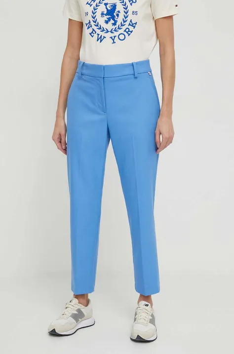 Tommy Hilfiger pantaloni femei, drept, high waist