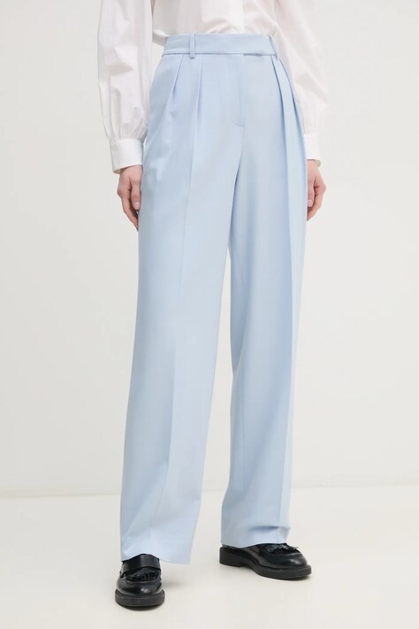 Tommy Hilfiger pantaloni femei, lat, high waist