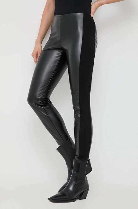 Patrizia Pepe legging fekete, női, sima